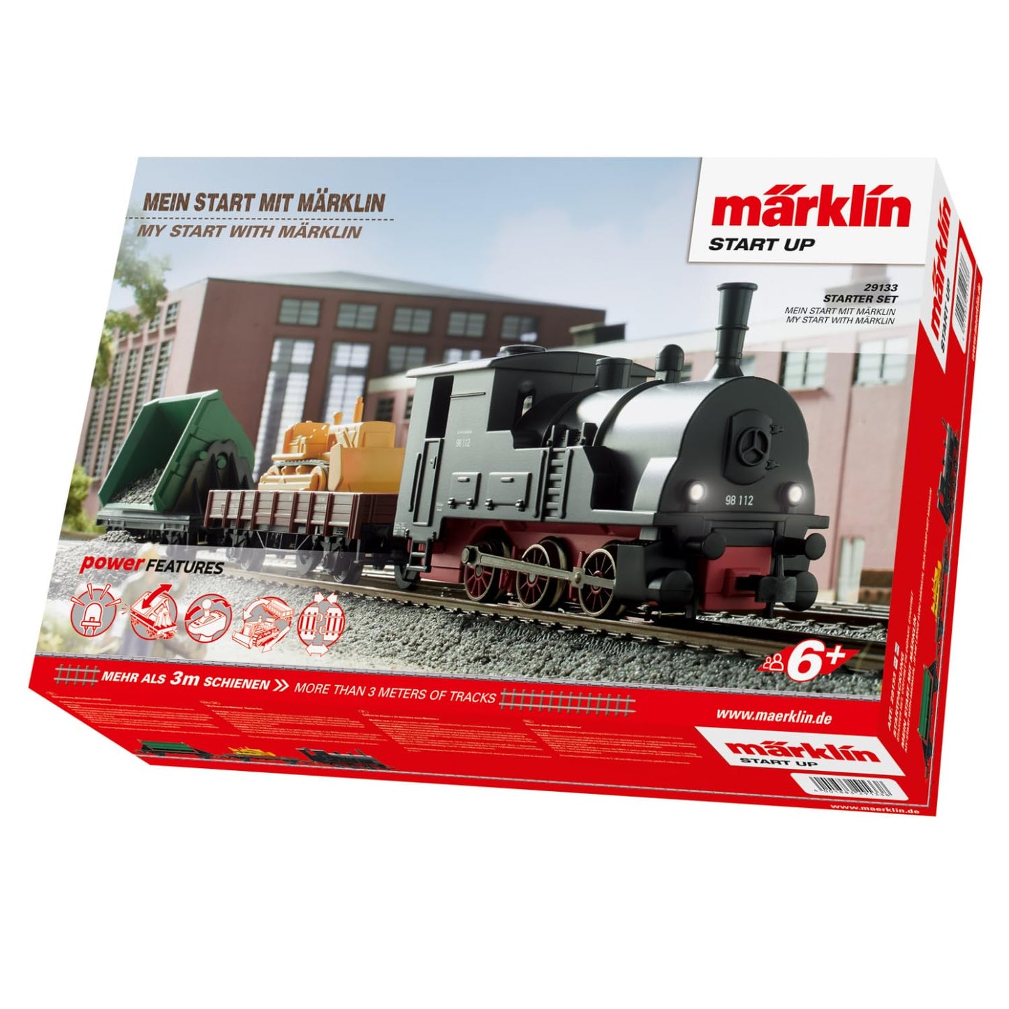 Marklin MN29133 Start Up German Steam Freight Starter Set (~AC) HO