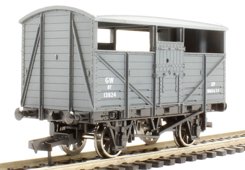 Dapol 4F-020-003 4-wheel cattle wagon in GWR grey - 13824