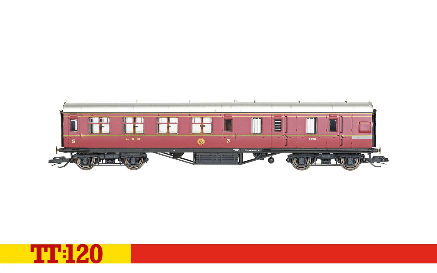 Hornby TT4009A LMS 57' Brake Third, 5832 - Era 3