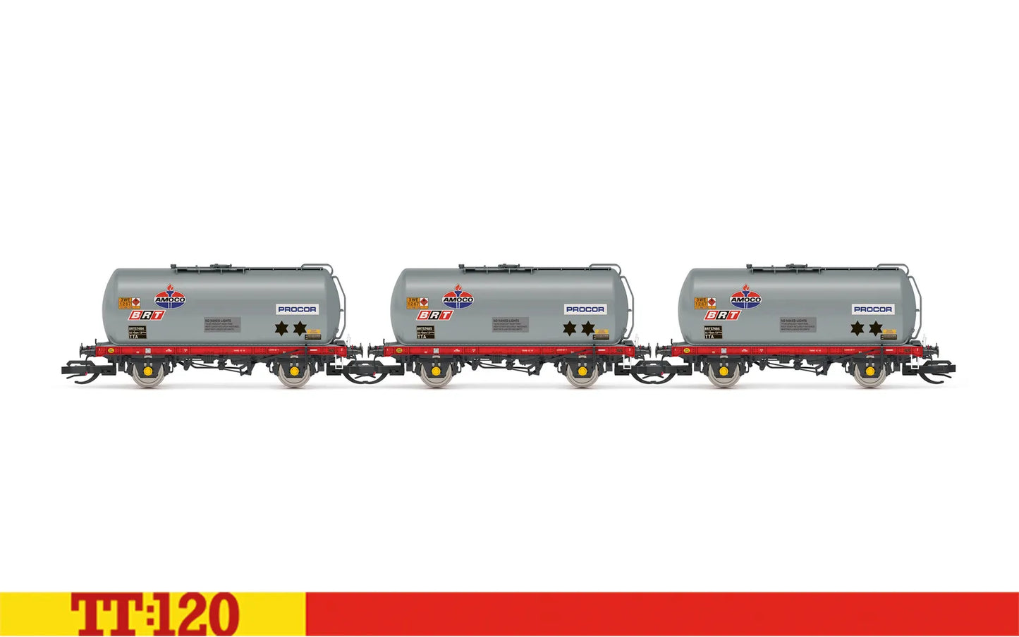 PREORDER Hornby TT6056 Amoco - TTA Tanker Wagon - Triple pack