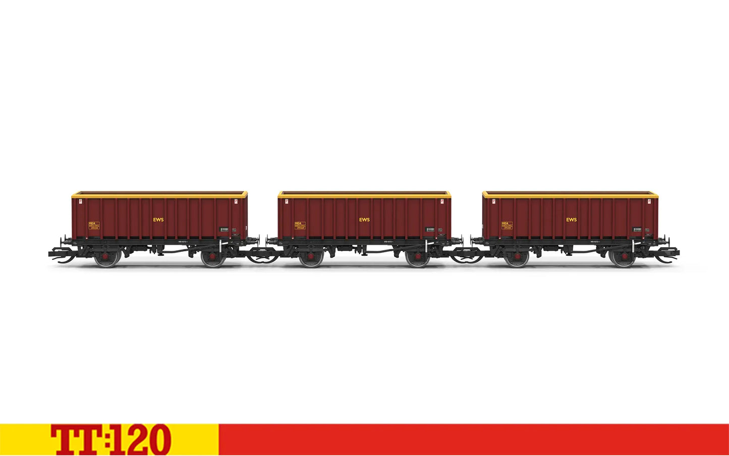 PREORDER Hornby TT6077 EWS - MEA Wagon - Triple Pack