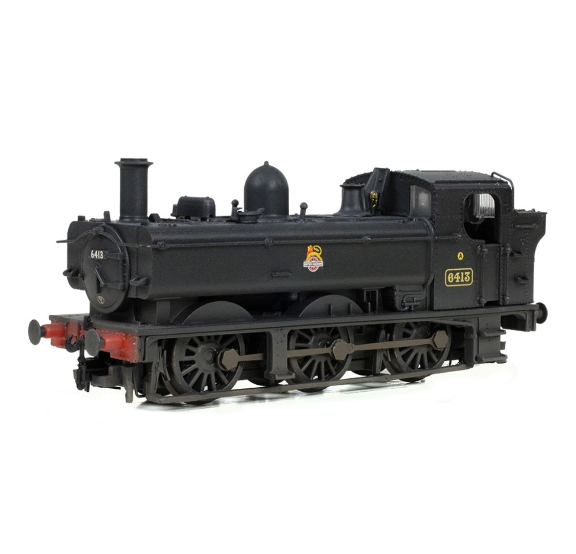 Graham Farish GWR 64XX Pannier Tank 6413 BR Black (Early Emblem) [W] 371-986C