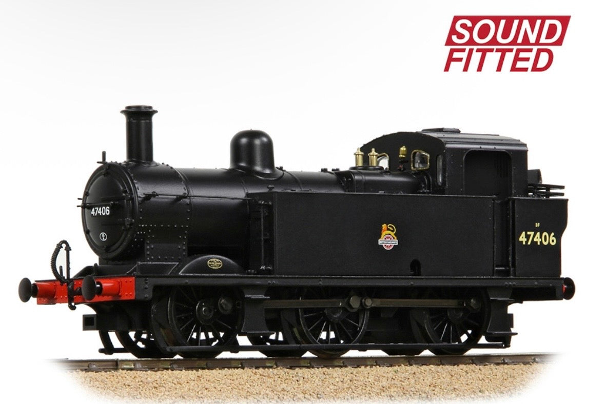 Bachmann Branchline 32-231BSF LMS Fowler 3F (Jinty) 47406 BR Black (Early Emblem)