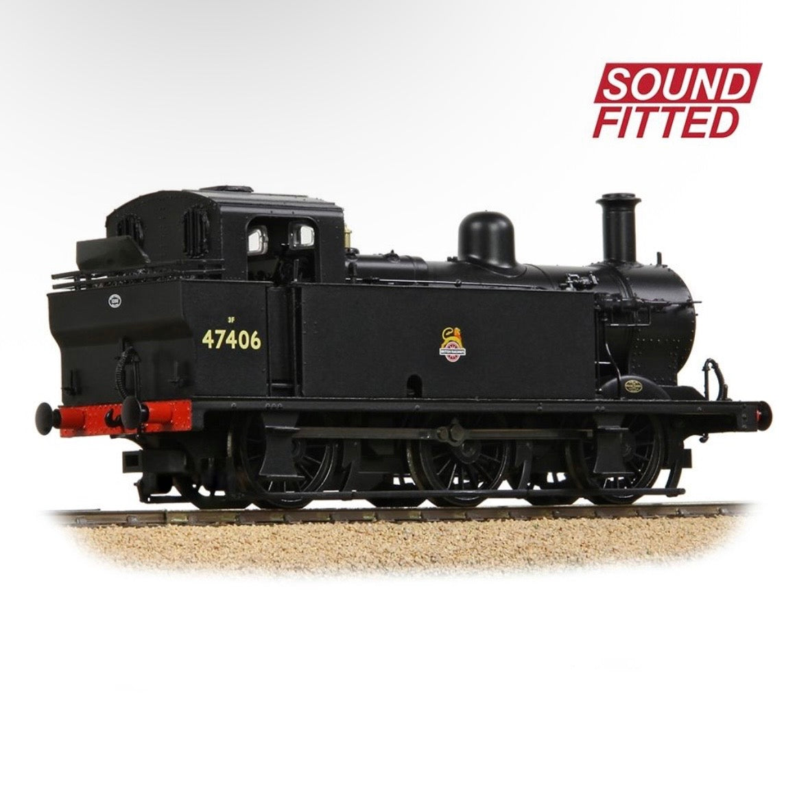 Bachmann Branchline 32-231BSF LMS Fowler 3F (Jinty) 47406 BR Black (Early Emblem)