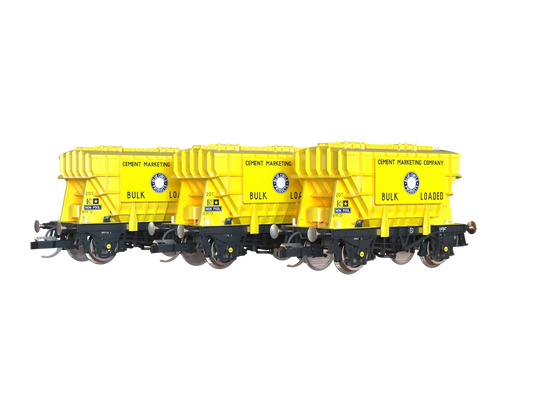 PREORDER Clark Railworks TT Gauge T3001 Presflo Blue Circle Cement 3-Pack