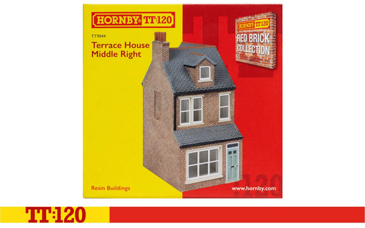 PREORDER Hornby TT9044 Terrace House Middle Right - Red Brick Collection