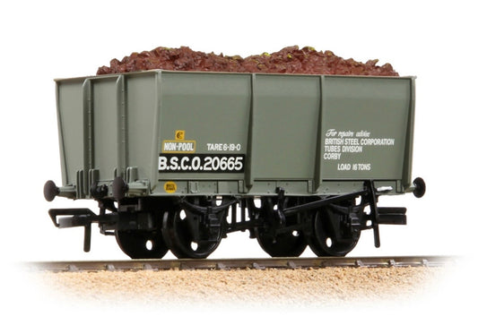 Bachmann Branchline 16T Steel Slope-Sided Tippler Mineral Wagon BSC Grey [WL]