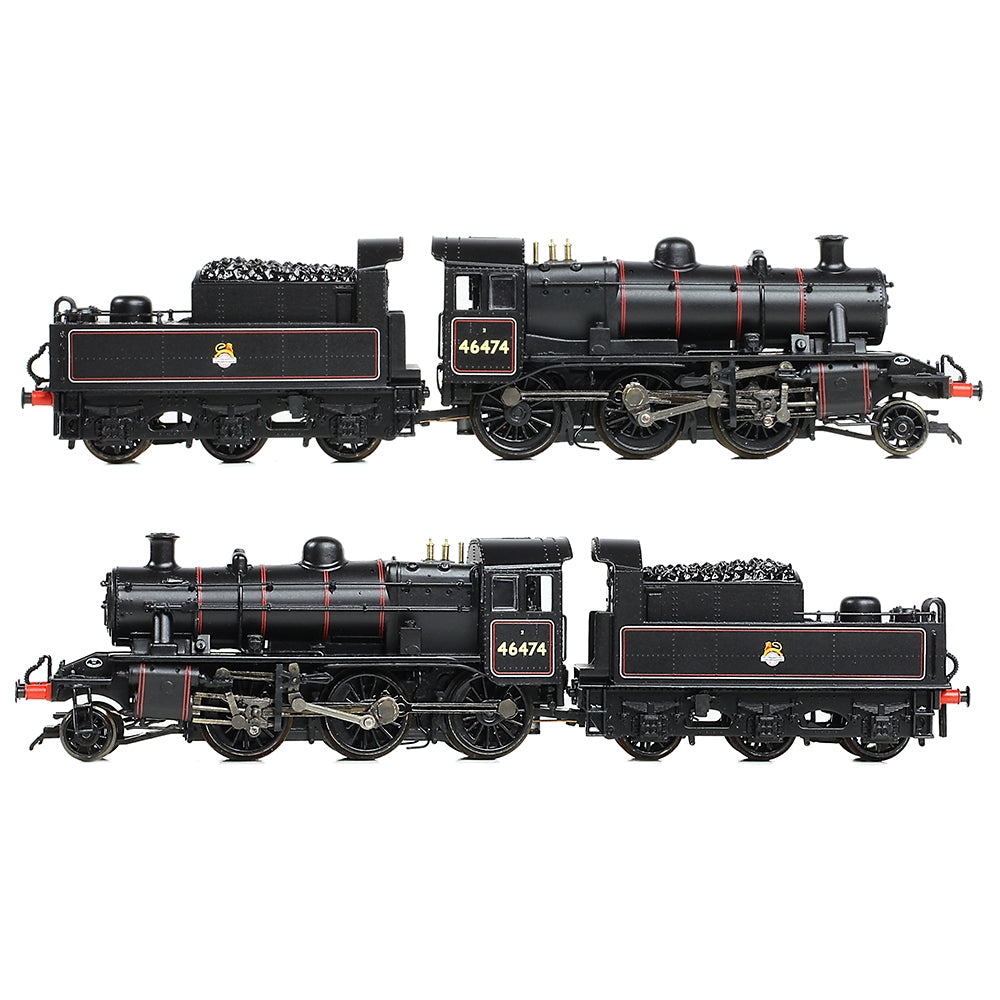 GRAHAM FARISH LMS IVATT 2MT 46474 BR LINED BLACK (EARLY EMBLEM)