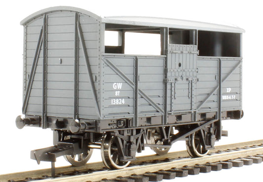 Dapol 4F-020-003 4-wheel cattle wagon in GWR grey - 13824