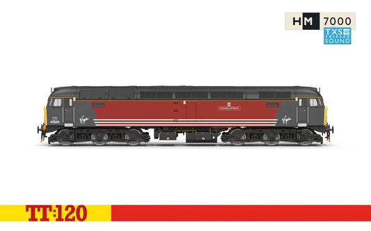 PREORDER Hornby TT3098TXSM Virgin Trains - Red - Class 47 - 47845 'County of Kent' (DCC Sound Fitted)