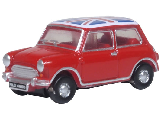 Oxford Diecast 120MN001 Mini Tartan Red/Union Jack