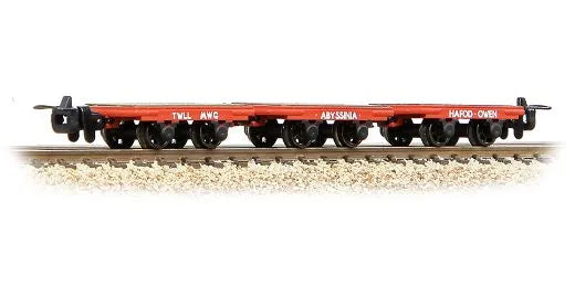 Bachmann Dinorwic Slate Wagons without sides 3-Pack Red 393-226