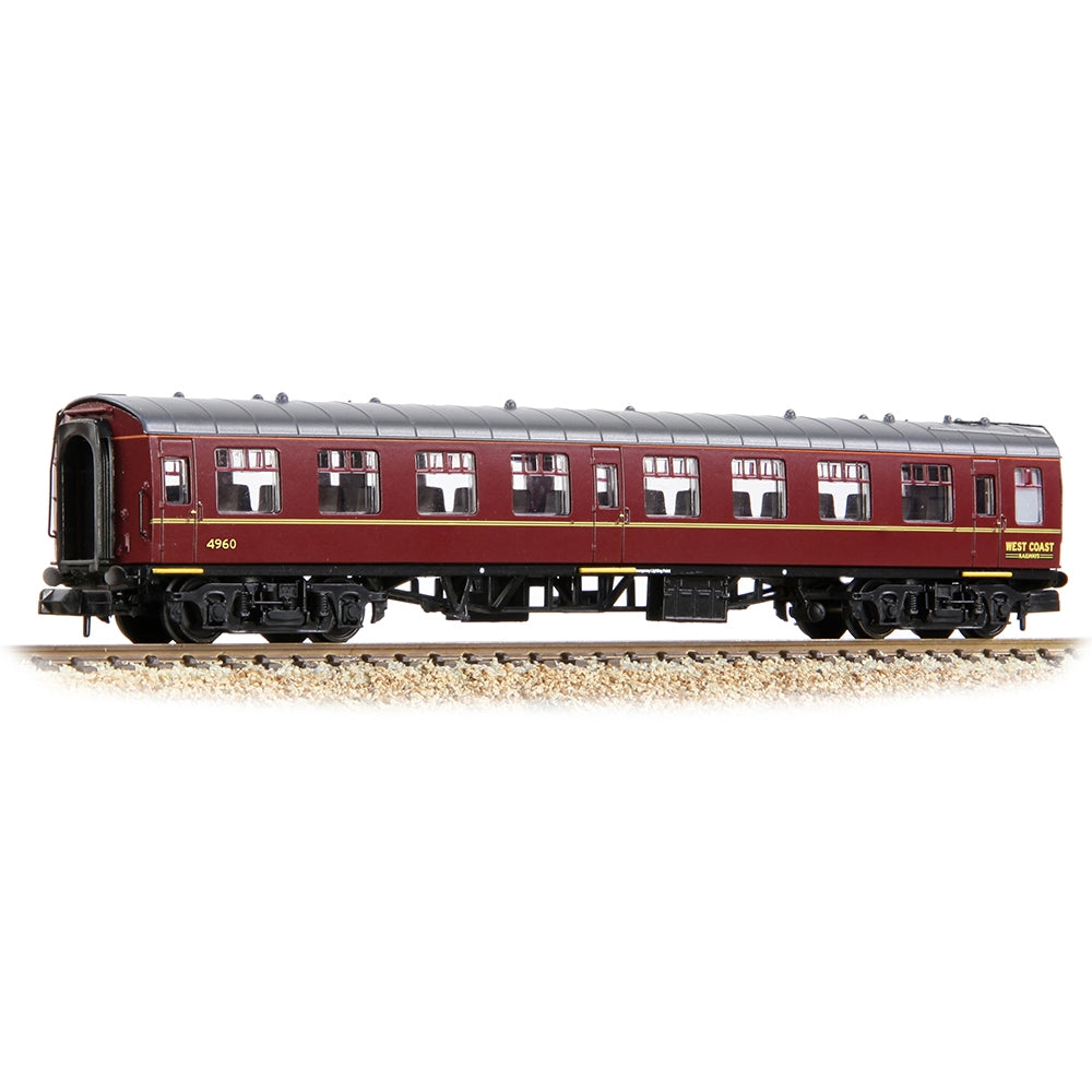 Graham Farish 374-018A BR Mk1 TSO Tourist Second Open 4960 West Coast Railway Company Maroon