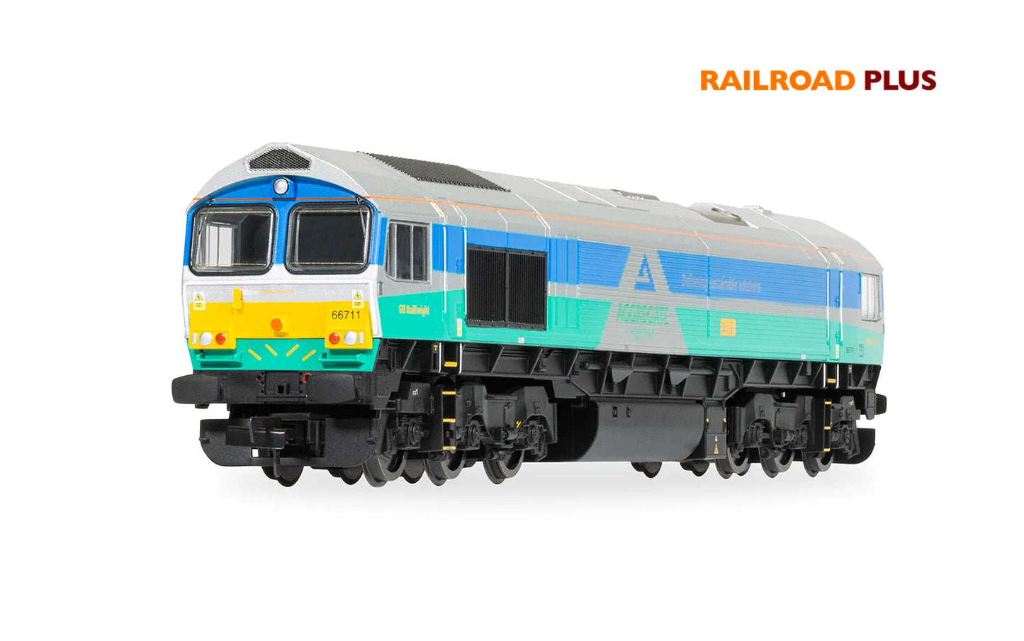 Hornby R30428 RailRoad Plus: Class 66 - Aggregates Industries - 66711 'Sence'