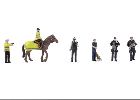 Scenecraft 36-440 Modern Police Figures