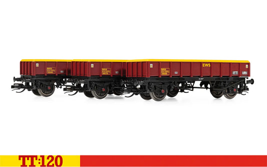 Hornby TT6051 EWS (MHA) 'Coalfish' - Ballast Wagon - Triple pack