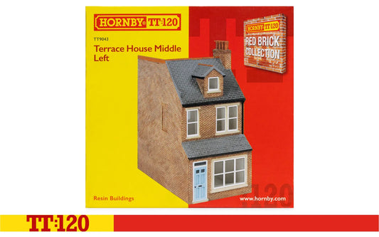 PREORDER Hornby TT9043 Terrace House Middle Left - Red Brick Collection