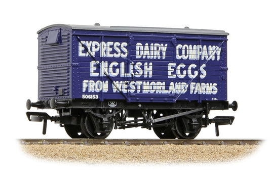 Bachmann LMS 12T Planked Ventilated Van 'Express Dairy Company' Blue