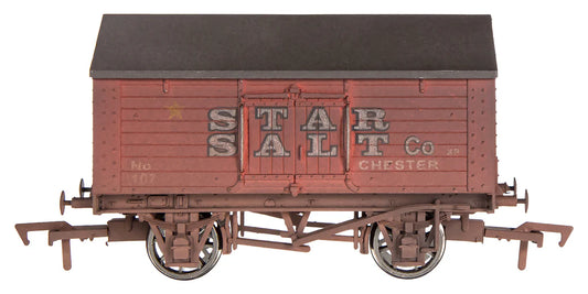 4F-018-032 OO Gauge Salt Van Star 107 Weathered