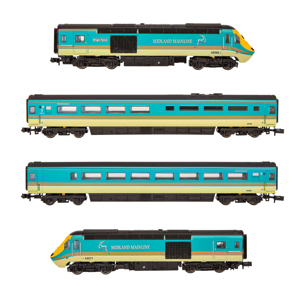 2D-019-015 N Gauge Class 43 HST Midland Mainline 43066 & 43077