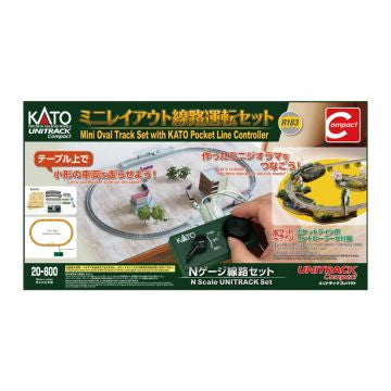 Kato 20-800 Unitrack Compact Mini Oval Track Set w/Pocketline Control
