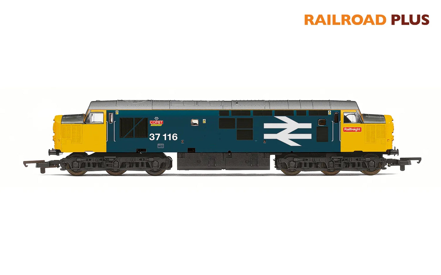 Hornby R30185 RailRoad Plus BR, Class 37, Co-Co, 37116 'Comet'- Era 8