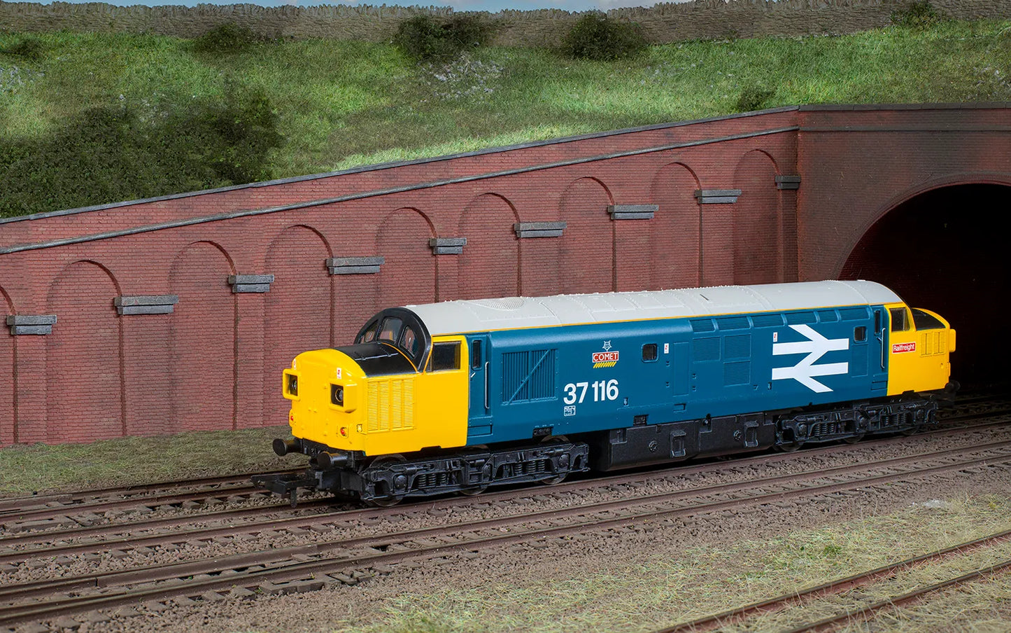 Hornby R30185 RailRoad Plus BR, Class 37, Co-Co, 37116 'Comet'- Era 8