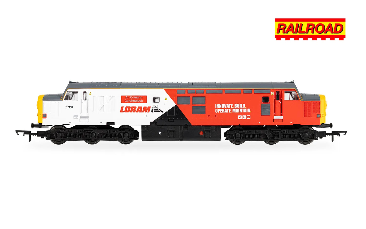 Hornby R30436 RailRoad - Loram - Class 37 - 'An Comunn Gaidhealach' 37418