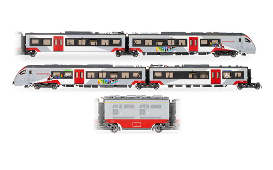 Hornby R30446 Greater Anglia - Class 755/4 'FLIRT' - 4 Car Train Pack (Pride Livery)