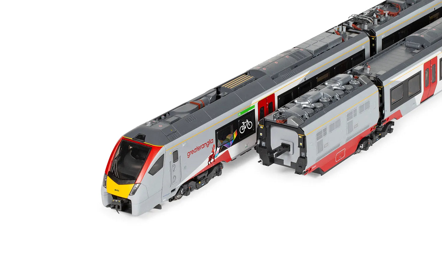 Hornby R30446 Greater Anglia - Class 755/4 'FLIRT' - 4 Car Train Pack (Pride Livery)
