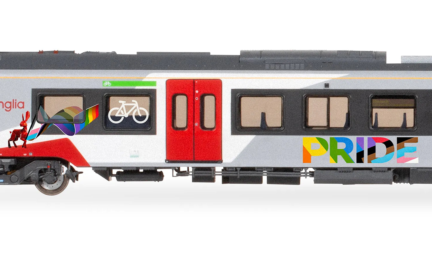Hornby R30446 Greater Anglia - Class 755/4 'FLIRT' - 4 Car Train Pack (Pride Livery)