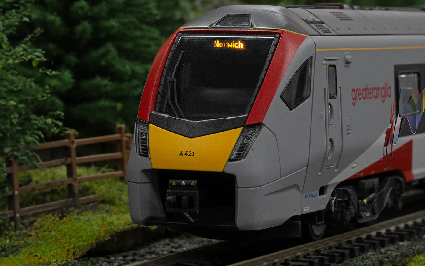 Hornby R30446 Greater Anglia - Class 755/4 'FLIRT' - 4 Car Train Pack (Pride Livery)