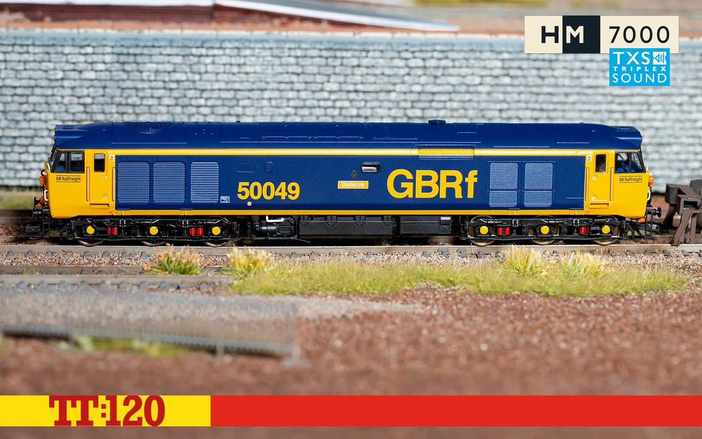 Hornby TT3015TXSM GBRf, Class 50, Co-Co, 50049 'Defiance' Digital - Era 11 (Sound Fitted)