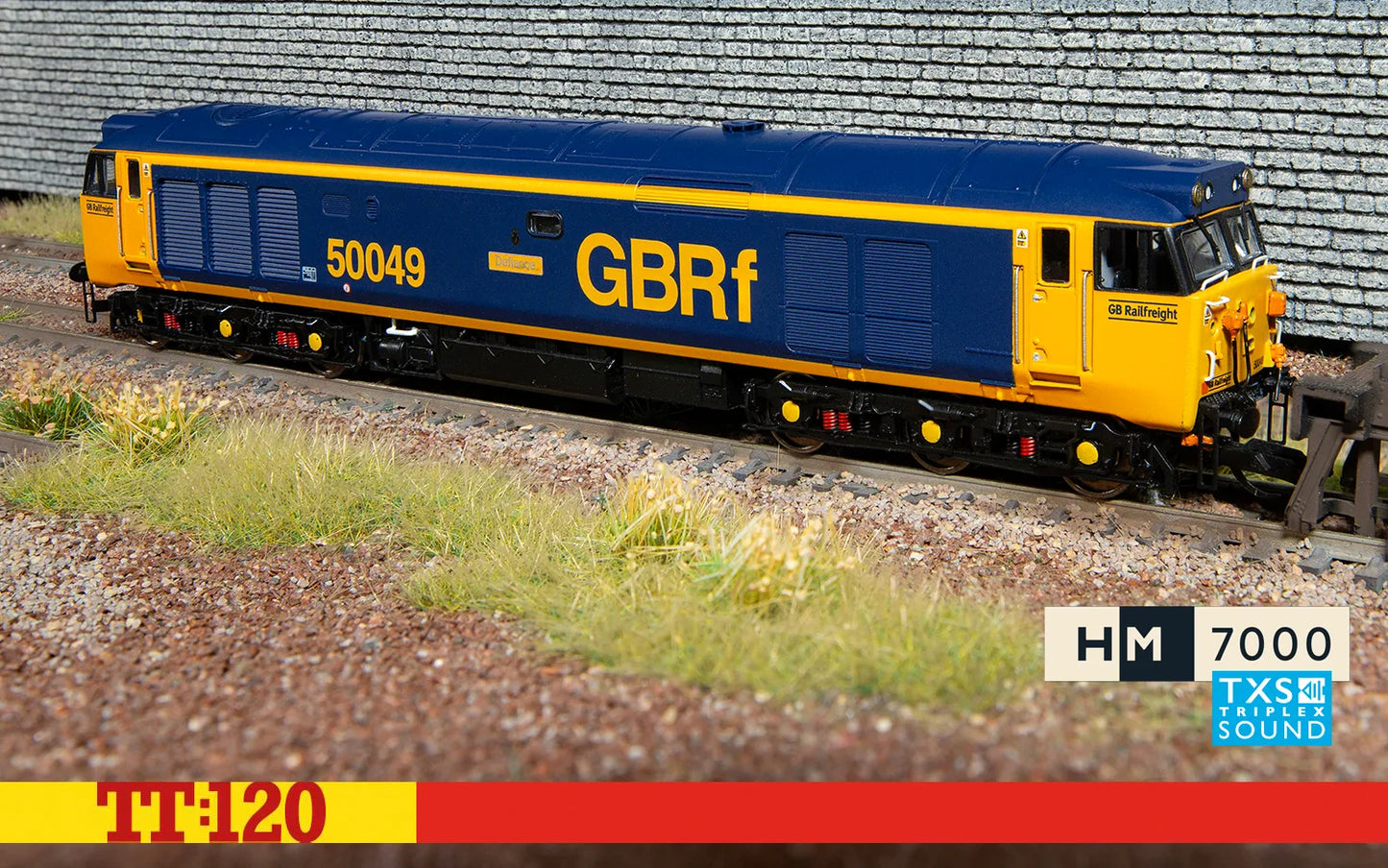 Hornby TT3015TXSM GBRf, Class 50, Co-Co, 50049 'Defiance' Digital - Era 11 (Sound Fitted)