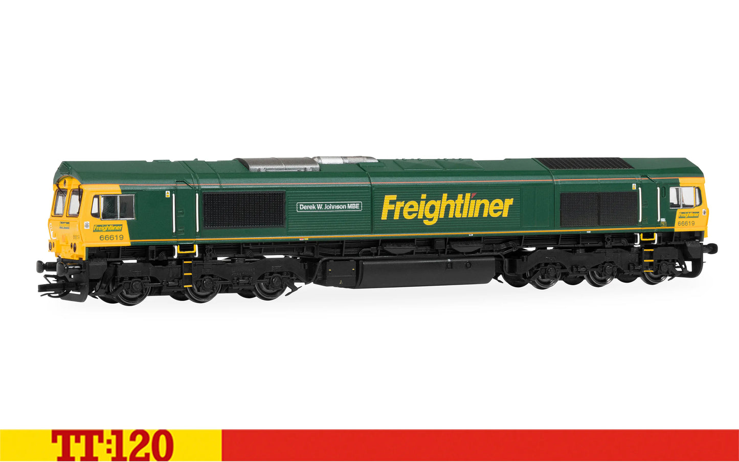 Hornby TT3031M Freightliner - Class 66 - 66619 'Derek W Johnson MBE'