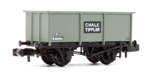 GRAHAM FARISH 377-276B BR 27T STEEL TIPPLER WAGON BR GREY 'CHALK' NO. B380856