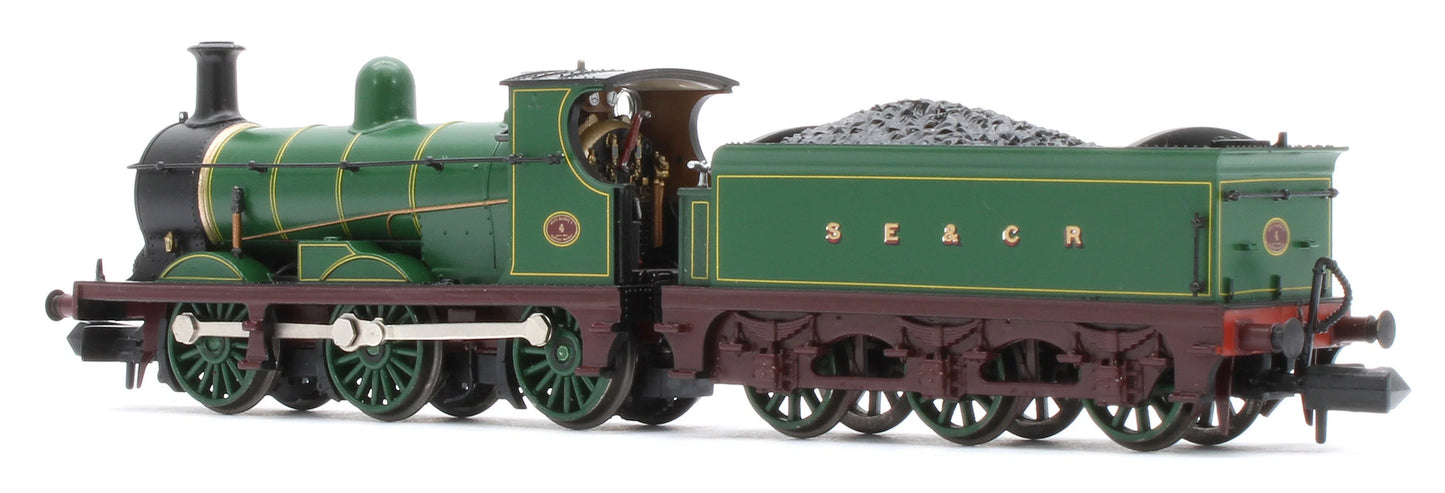 GRAHAM FARISH 372-775A SE&CR C CLASS 4 SE&CR LINED GREEN (SIMPLIFIED) STEAM LOCOMOTIVE