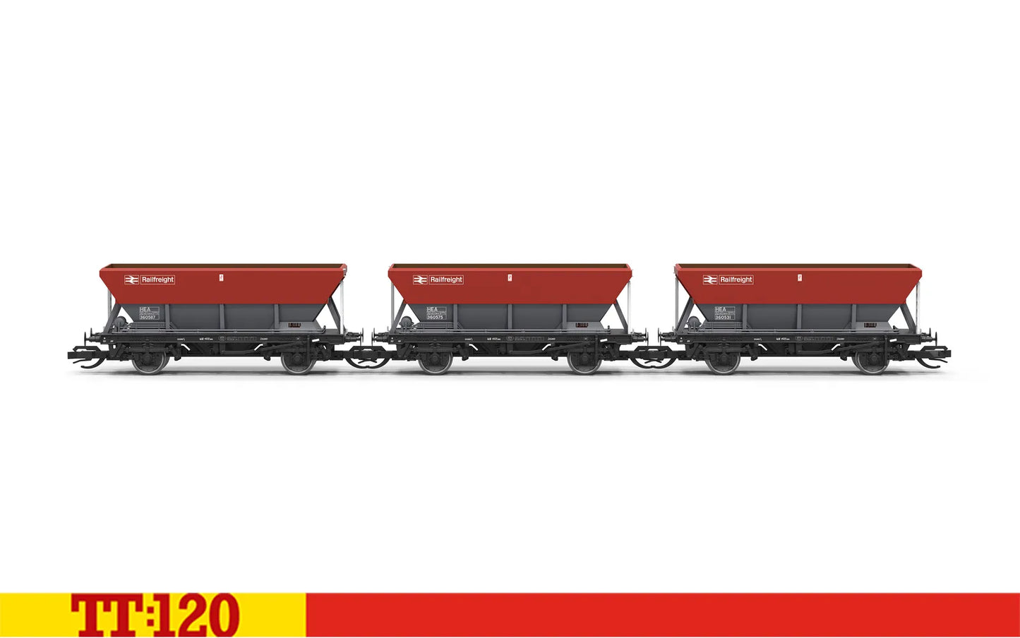 PREORDER Hornby TT6076 Railfreight - HEA Wagon - Triple Pack