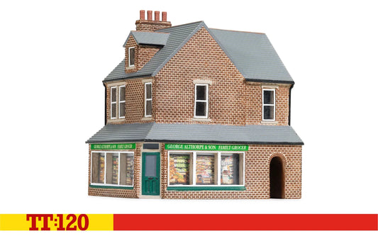 PREORDER Hornby TT9040 Terrace Corner Shop - Red Brick Collection