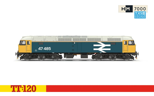PREORDER Hornby TT3097TXSM BR - Large Logo Blue - Class 47 - 47485 (DCC Sound Fitted)